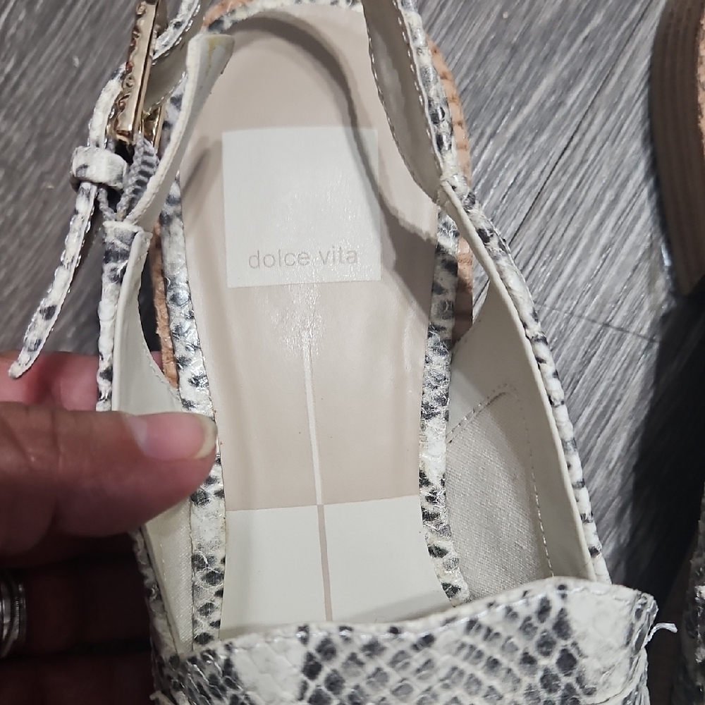 Dolce Vita Snake-Print Slingback Loafers size 6.5 - Picture 2 of 6